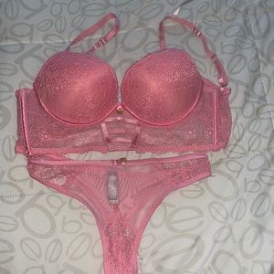 pink lingerie set